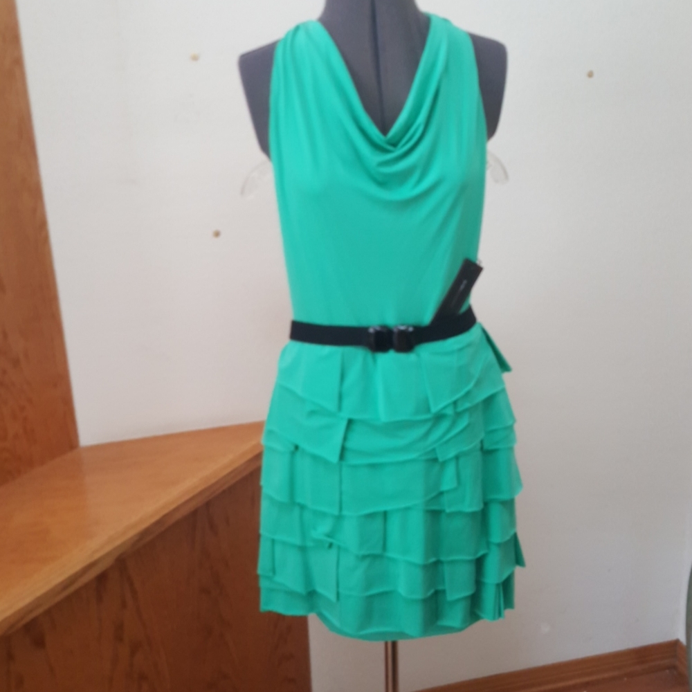 NWT emerald dress BCBGMAXAZRIA